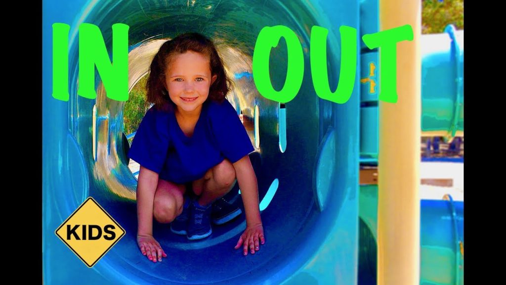 Learn English Words Playground Opposites Be In With Sign Post Kids 