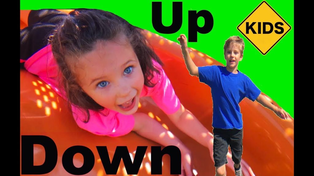 Learn English Words! Playground Opposites! Up Down with Sign Post Kids ...